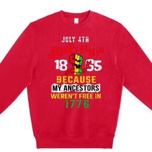 Juneteenth Women Juneteenth African American Premium Crewneck Sweatshirt