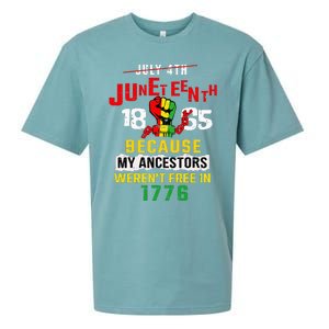 Juneteenth Women Juneteenth African American Sueded Cloud Jersey T-Shirt