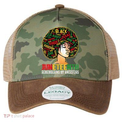 Juneteenth Women Juneteenth African American Legacy Tie Dye Trucker Hat