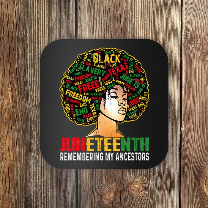 Juneteenth Women Juneteenth African American Coaster