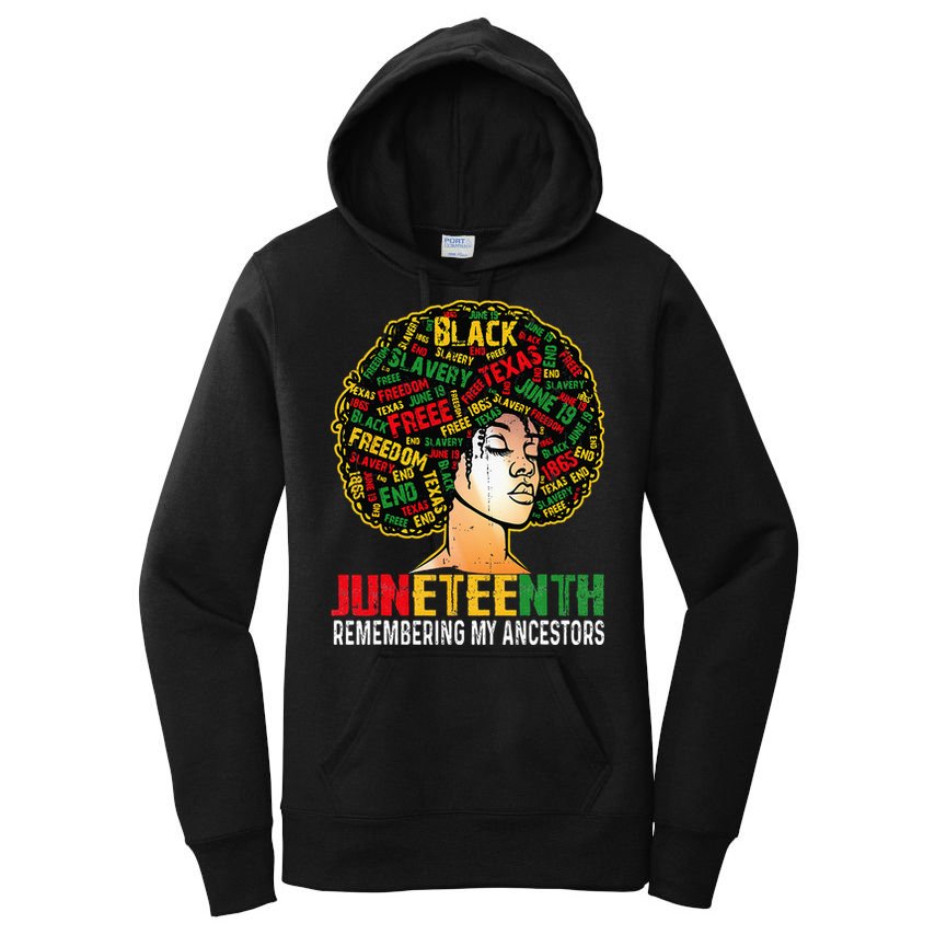 Juneteenth Women Juneteenth African American Women's Pullover Hoodie