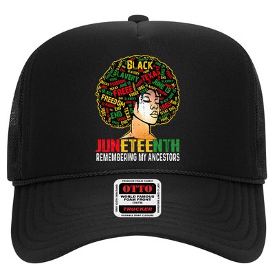 Juneteenth Women Juneteenth African American Trucker Hat