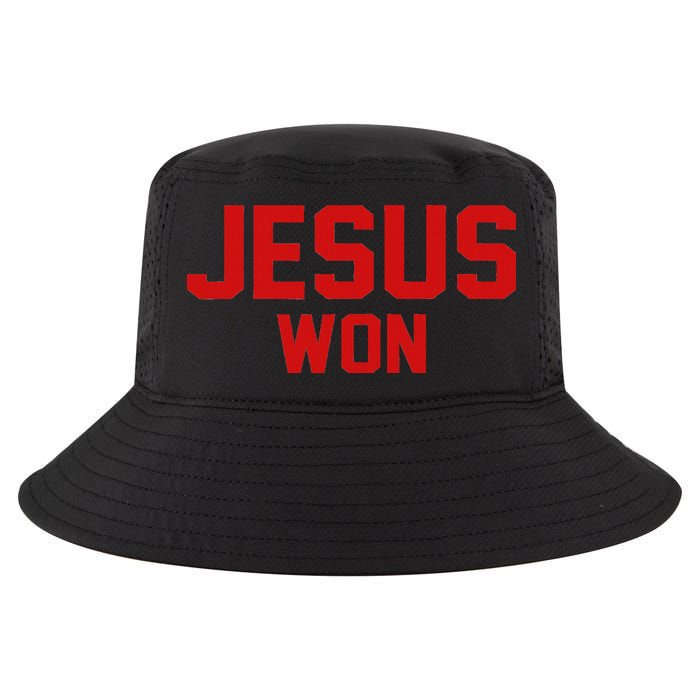 Jesus Won Cool Comfort Performance Bucket Hat