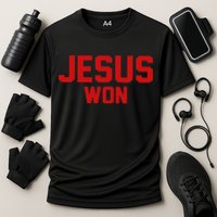 Jesus Won Cooling Performance Crew T-Shirt