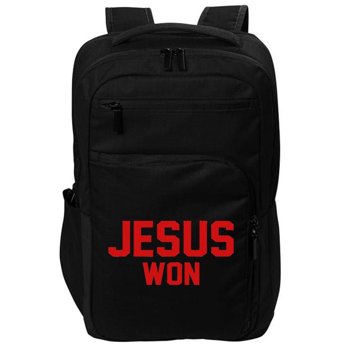 Jesus Won Impact Tech Backpack