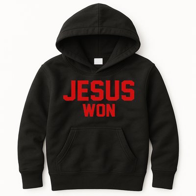 Jesus Won Kids Hoodie