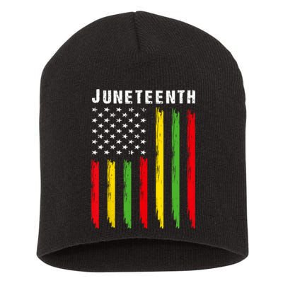 Juneteenth Women Juneteenth African American Short Acrylic Beanie