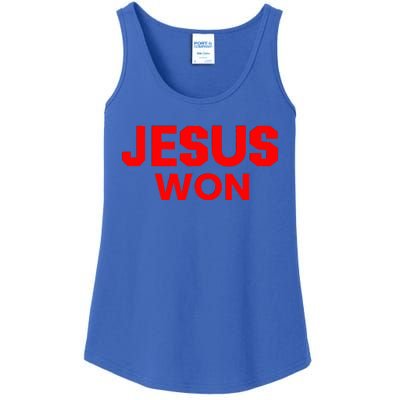 Jesus Won Ladies Essential Tank