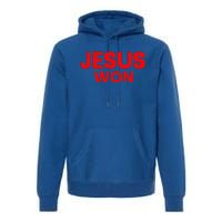 Jesus Won Premium Hoodie