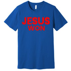 Jesus Won Premium T-Shirt