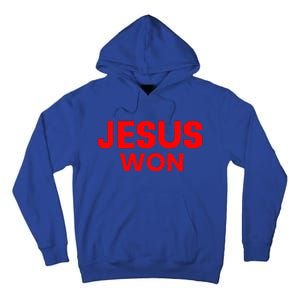 Jesus Won Tall Hoodie