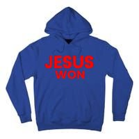 Jesus Won Tall Hoodie