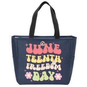 Juneteenth Women Juneteenth African American Zip Tote Bag