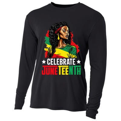 Juneteenth Women Juneteenth African American Cooling Performance Long Sleeve Crew