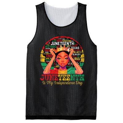 Juneteenth Wo Juneteenth Is My Independence Day Mesh Reversible Basketball Jersey Tank