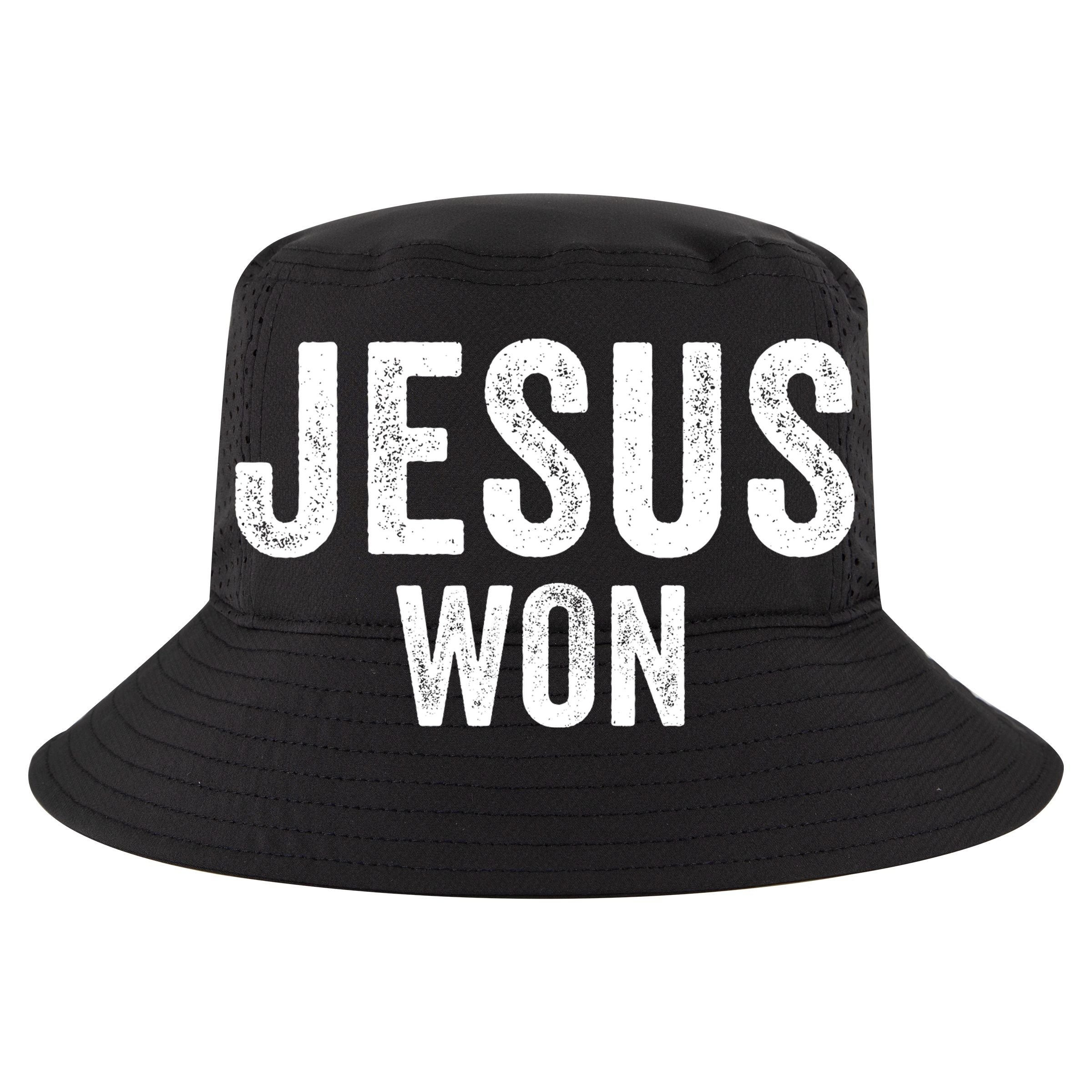 Jesus Won Flat Bill Trucker Hat