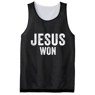 Jesus Won Mesh Reversible Basketball Jersey Tank