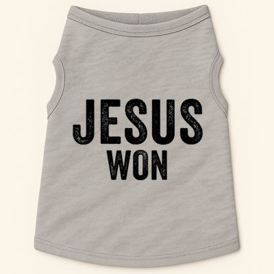 Jesus Won Doggie Tank