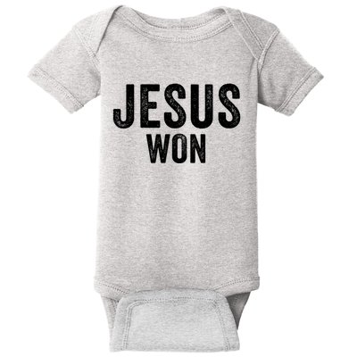 Jesus Won Baby Bodysuit