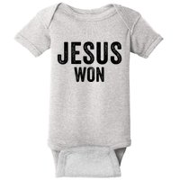 Jesus Won Baby Bodysuit