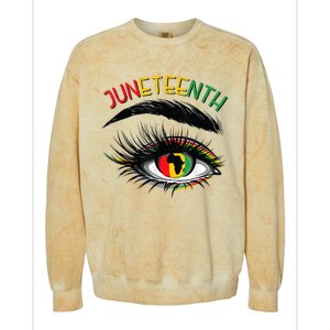 Juneteenth Women Juneteenth Shirts African American Colorblast Crewneck Sweatshirt