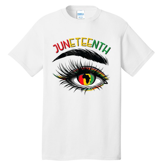 Juneteenth Women Juneteenth Shirts African American Tall T-Shirt