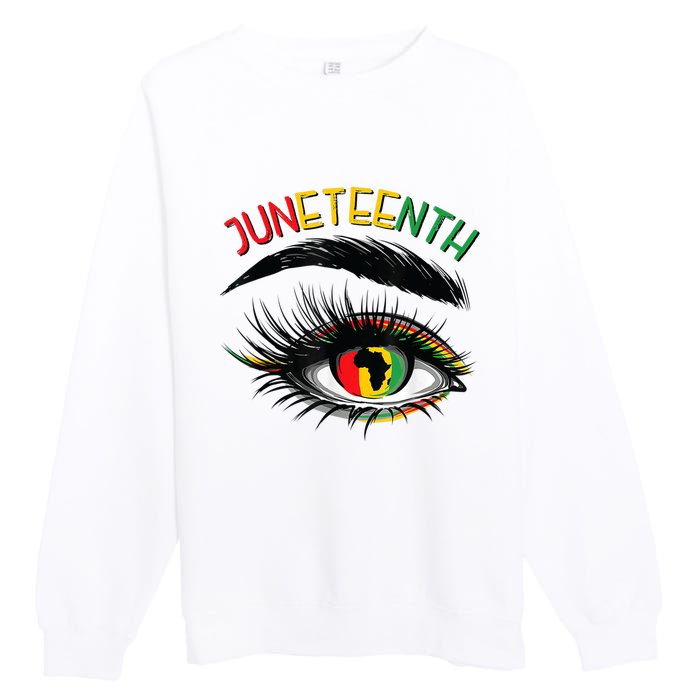 Juneteenth Women Juneteenth Shirts African American Premium Crewneck Sweatshirt