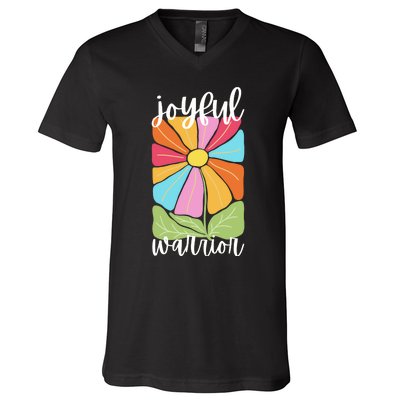 Joyful Warrior V-Neck T-Shirt