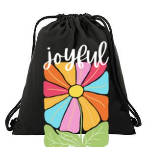 Joyful Warrior Drawstring Bag