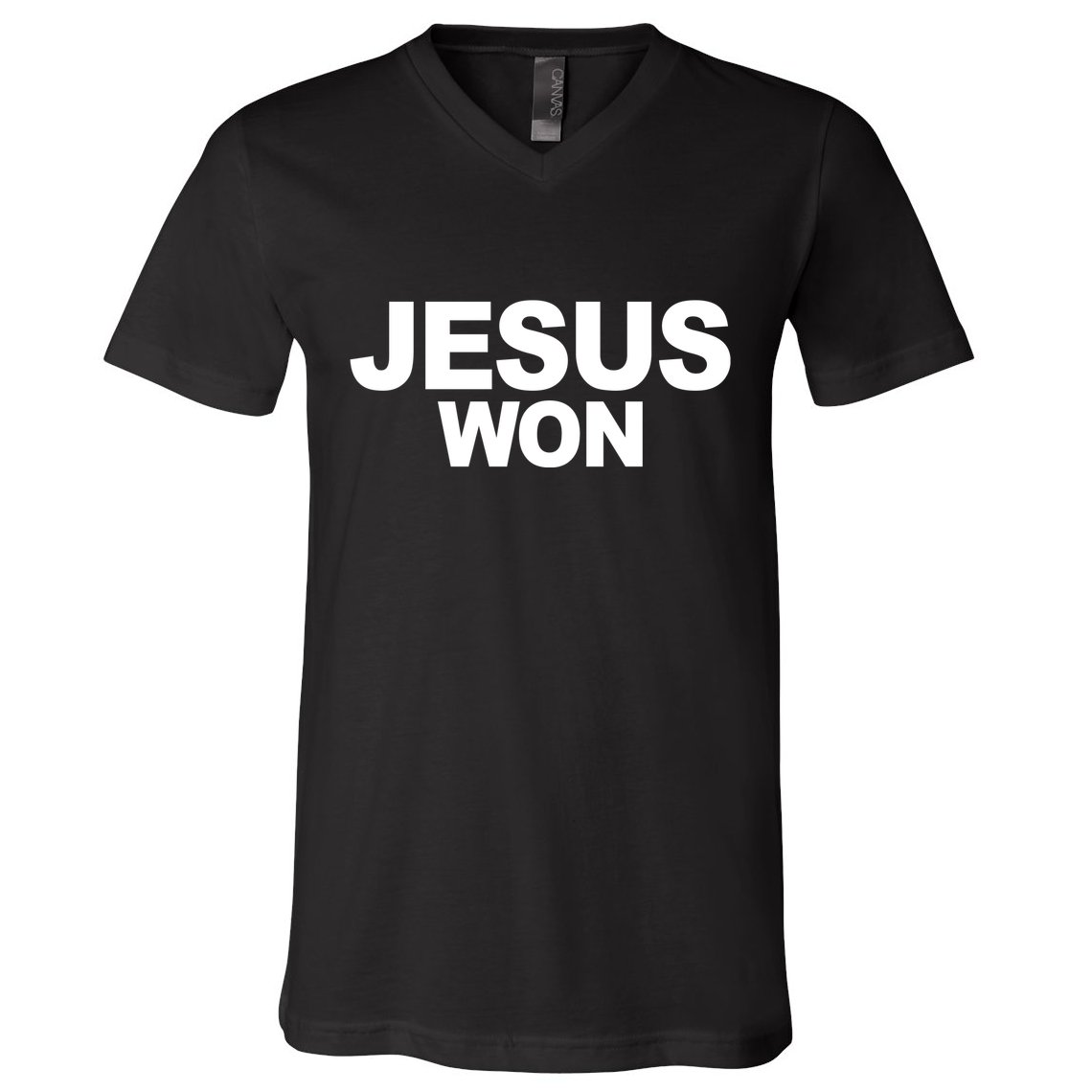 Jesus Won V-Neck T-Shirt