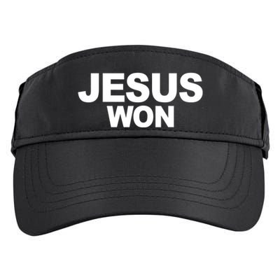 Jesus Won Adult Drive Performance Visor