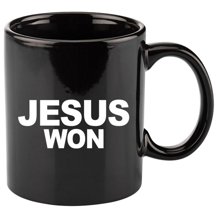 Jesus Won 11oz C Handle Ceramic Mug