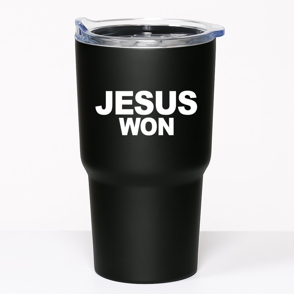 Jesus Won Tumbler