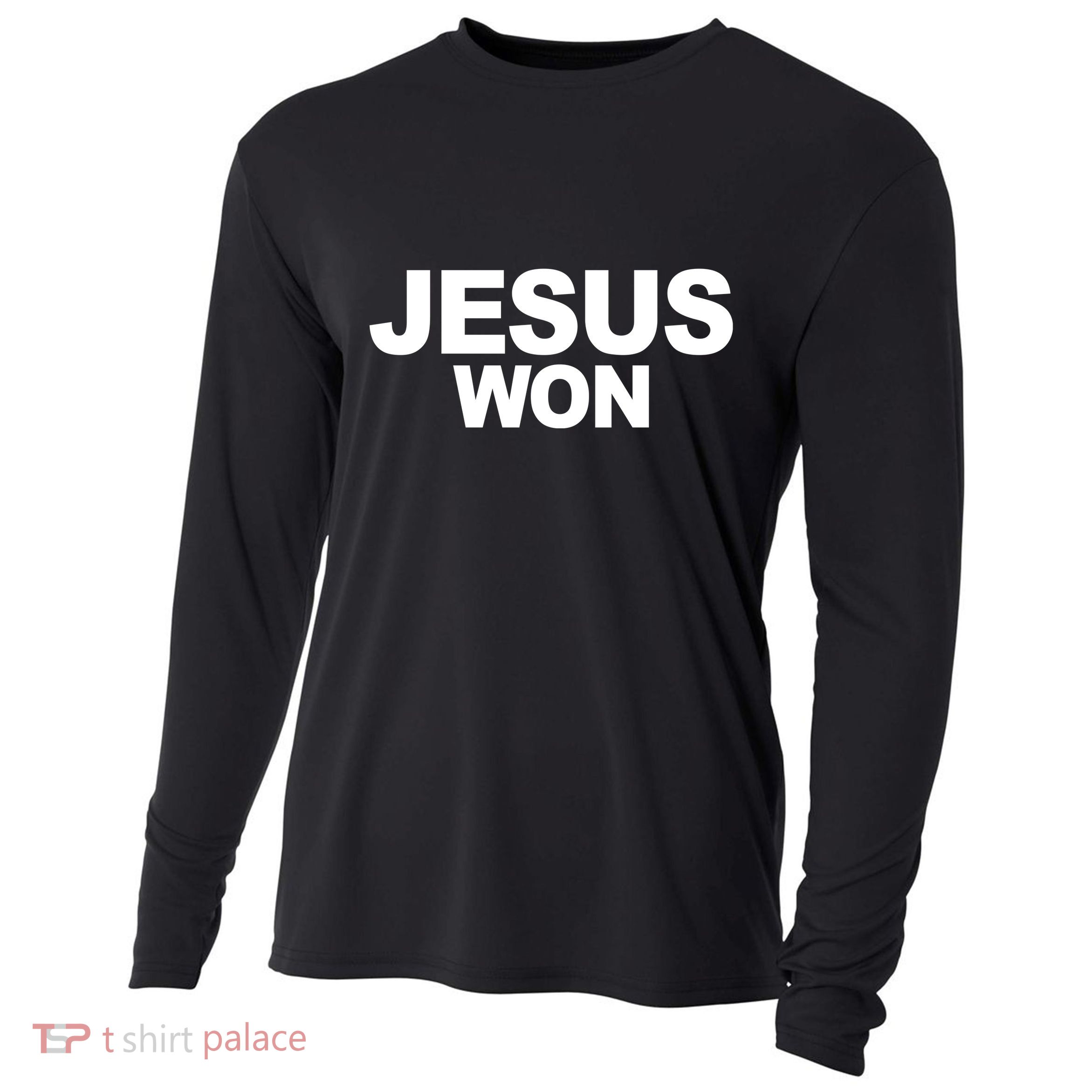Jesus Won Cooling Performance Long Sleeve Crew