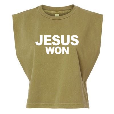Jesus Won Garment-Dyed Women's Muscle Tee
