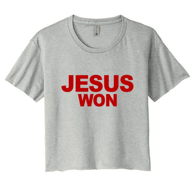 Jesus Won Crop Top