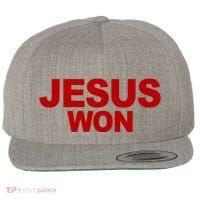 Jesus Won Wool Snapback Cap
