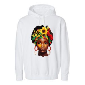 Juneteenth Women Juneteenth Shirts African American Garment-Dyed Fleece Hoodie