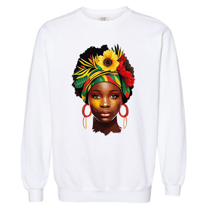 Juneteenth Women Juneteenth Shirts African American Garment-Dyed Sweatshirt