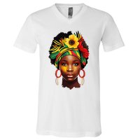 Juneteenth Women Juneteenth Shirts African American V-Neck T-Shirt