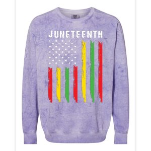 Juneteenth Women Juneteenth Shirts African American Colorblast Crewneck Sweatshirt