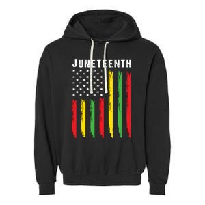 Juneteenth Women Juneteenth Shirts African American Garment-Dyed Fleece Hoodie