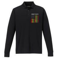 Juneteenth Women Juneteenth Shirts African American Performance Long Sleeve Polo