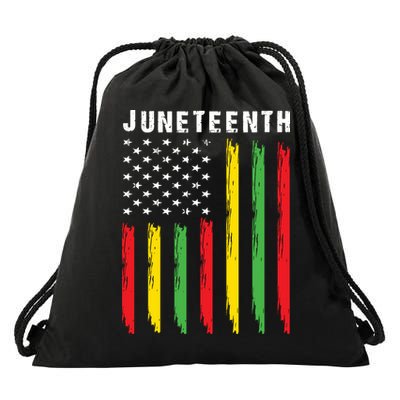 Juneteenth Women Juneteenth Shirts African American Drawstring Bag