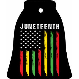 Juneteenth Women Juneteenth Shirts African American Ceramic Bell Ornament