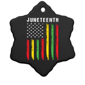 Juneteenth Women Juneteenth Shirts African American Ceramic Star Ornament