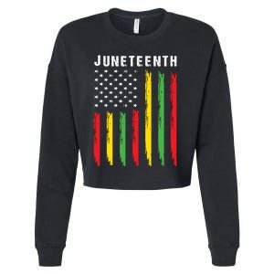 Juneteenth Women Juneteenth Shirts African American Cropped Pullover Crew