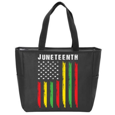 Juneteenth Women Juneteenth Shirts African American Zip Tote Bag