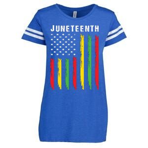 Juneteenth Women Juneteenth Shirts African American Enza Ladies Jersey Football T-Shirt