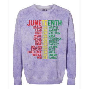 Juneteenth Women Juneteenth Shirts African American Colorblast Crewneck Sweatshirt